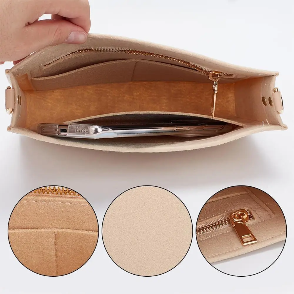 Tidy Felt Handbag Insert Bag Bag Support Cosmetic Storage Purse Liner Organization Bag Organiser For LV 19/26