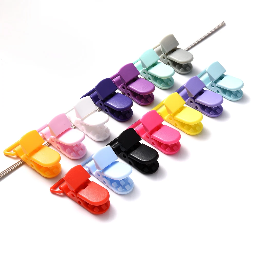 10Pcs Fixed Button Baby Pacifier Clips Chains Anti-drop Buckle Strap for Pacifier Baby Feeding Gift