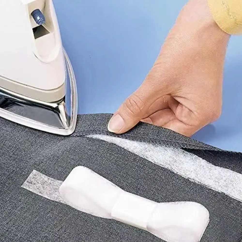 60M Interlining Adhesive Tape Double-sided Non-woven Clothes Ironing Hem Tapes DIY Sewing Interlining for Shorten Repair Pants