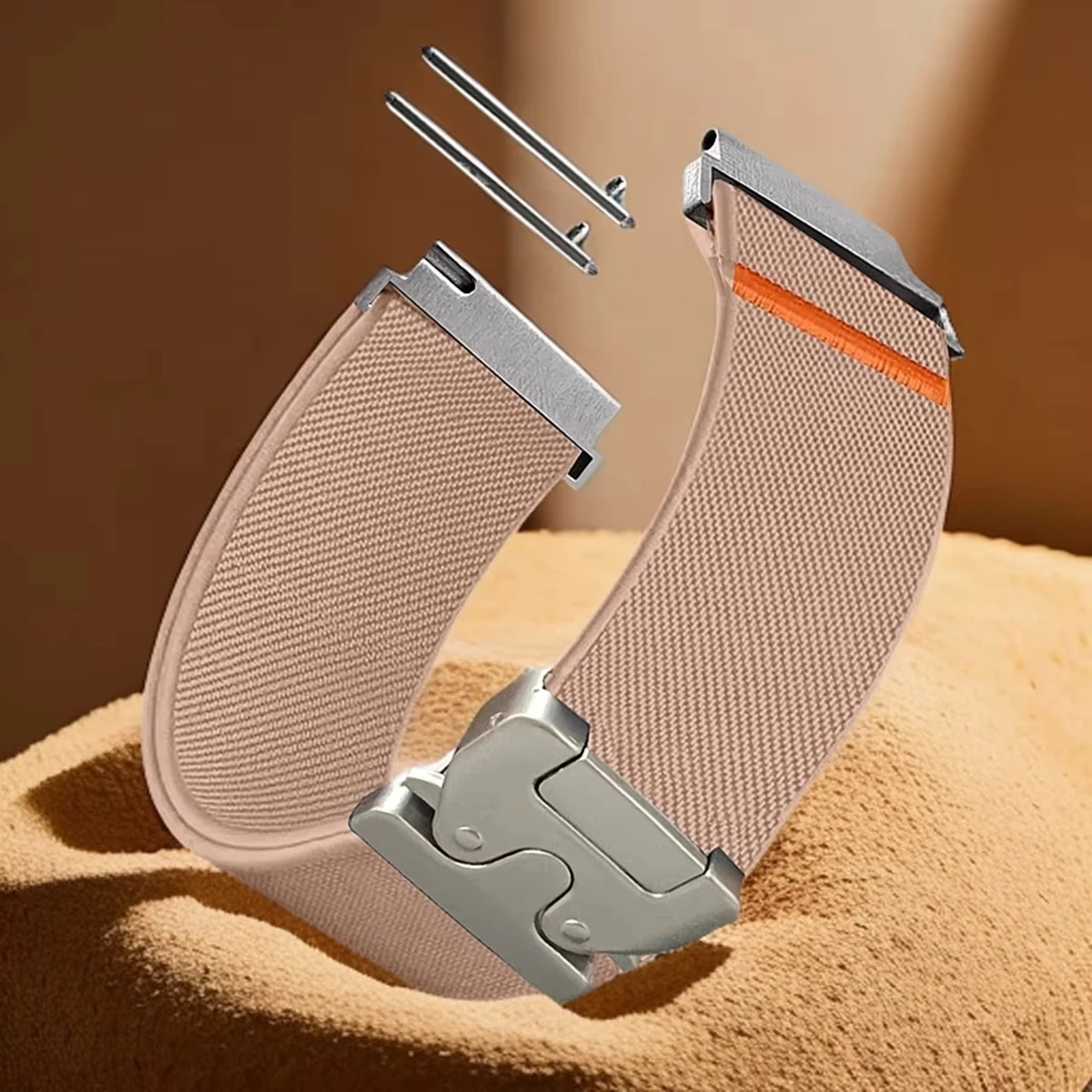 1-2PCS 20mm 22mm Parachute Straps for Samsung Galaxy Watch 7 6 5 4 40mm 44mm 6Classic 47mm Nylon Band for Huawei Watch GT5 Pro 4