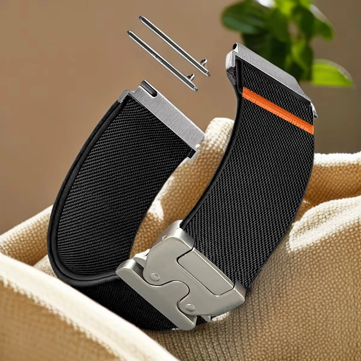 1-2PCS 20mm 22mm Parachute Straps for Samsung Galaxy Watch 7 6 5 4 40mm 44mm 6Classic 47mm Nylon Band for Huawei Watch GT5 Pro 4