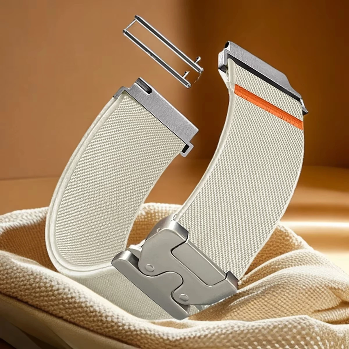 1-2PCS 20mm 22mm Parachute Straps for Samsung Galaxy Watch 7 6 5 4 40mm 44mm 6Classic 47mm Nylon Band for Huawei Watch GT5 Pro 4