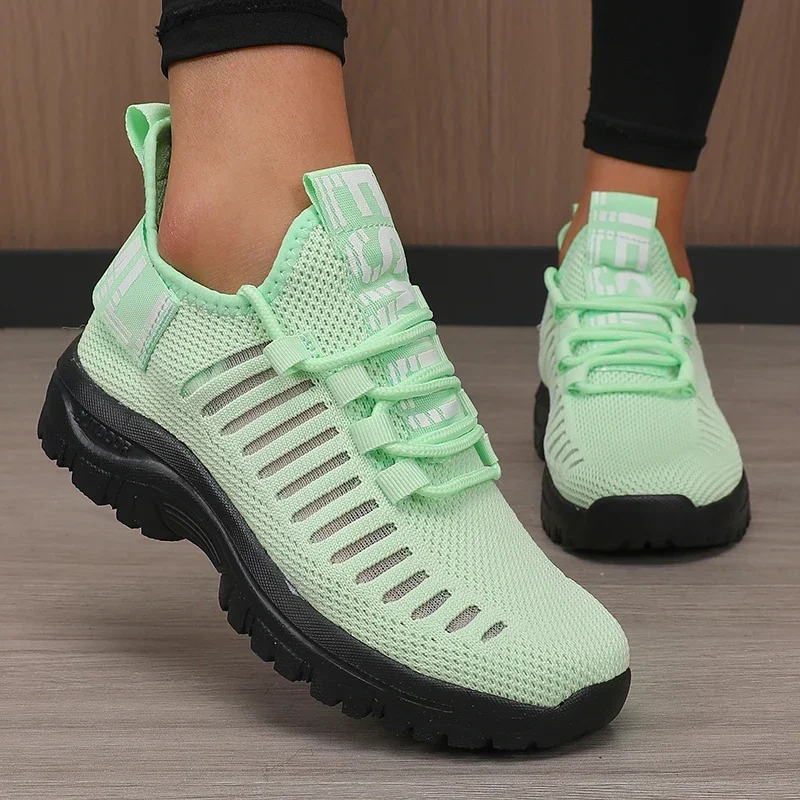 2025 Fashion Mesh Running Shoes Men Women Breathable Lightweight Cushioned Sole Sports Gym Outdoor Training Sneakers Quick Dry