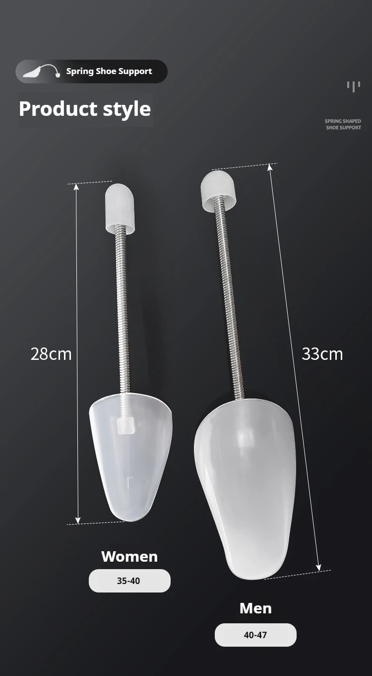2Pcs Spring Shoe Trees Anti Deformation Inner Support Shoes Stretcher Shaping Anti Wrinkle Shoe Lasts Men Women Shoes Tree