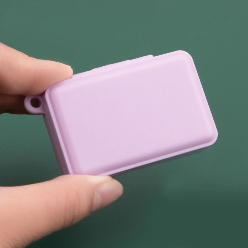 Portable Travel Watercolor Plastic Painting Box with Palette Half Pan Mini Paint Storage Case for Art Supplies