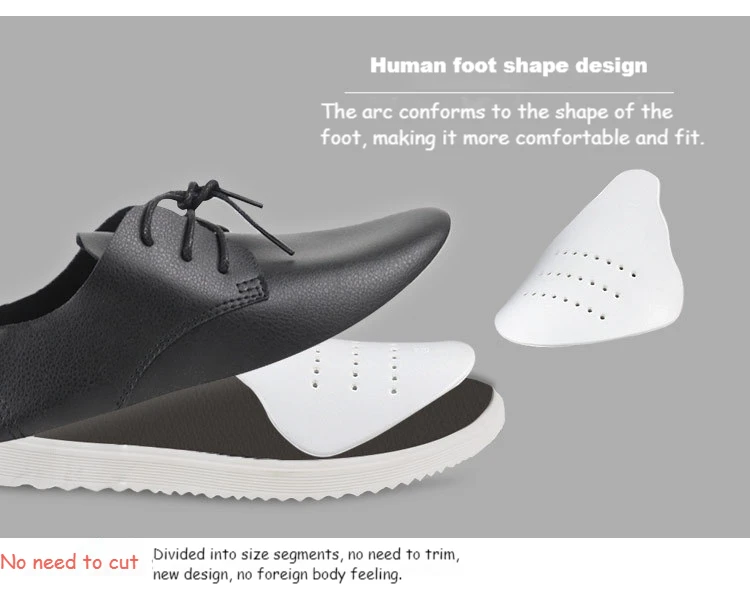 4/2Pcs Anti Wrinkle EVA Shoe Shield Sneaker Anti Crease Support Shield Toe Cap Sturdy Holder Shoes Toe Anti Foot Squeezing Care