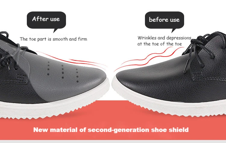 4/2Pcs Anti Wrinkle EVA Shoe Shield Sneaker Anti Crease Support Shield Toe Cap Sturdy Holder Shoes Toe Anti Foot Squeezing Care