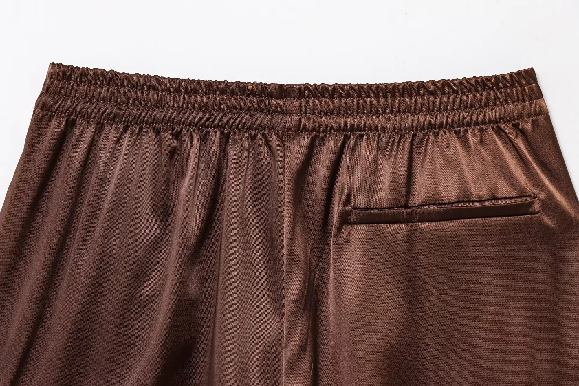 TFMLN Women New Summer Silk Lace Shorts Panties Imitation Ruffle Bloomers Anti Exposure Pants Lolita Satin Knickers Shorts Dress