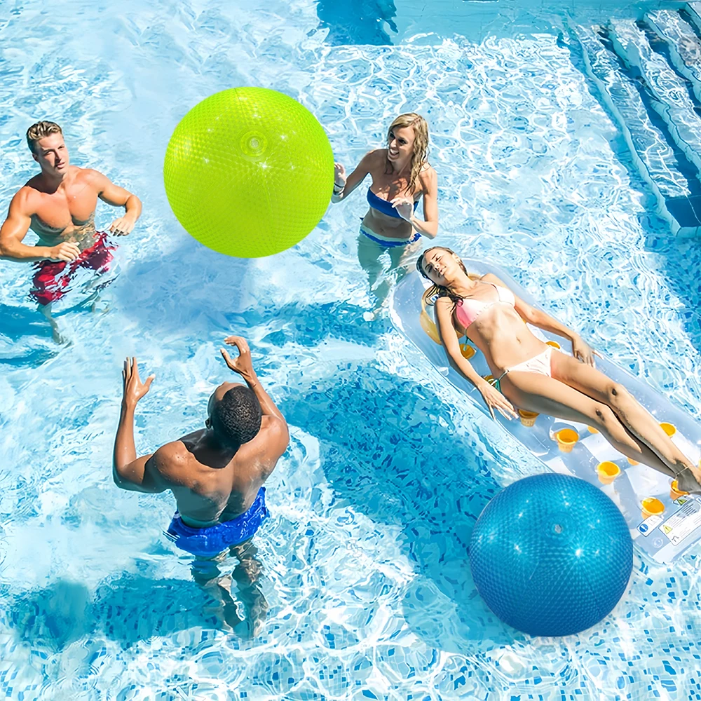 1pc Colorful Pearl Beach Ball Inflatable Beach Ball, Suitable For Beach Pool Party Games