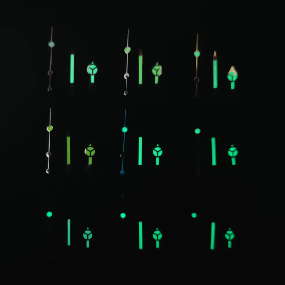 Green Luminous Hands, Compatible with NH35 NH36 3135 ETA 2836 2824 Miyota8205 8215 821A Mingzhu DG2813 3804 PT5000 Movements.