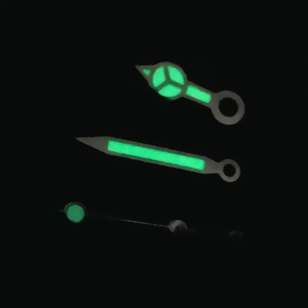 Green Luminous Hands, Compatible with NH35 NH36 3135 ETA 2836 2824 Miyota8205 8215 821A Mingzhu DG2813 3804 PT5000 Movements.