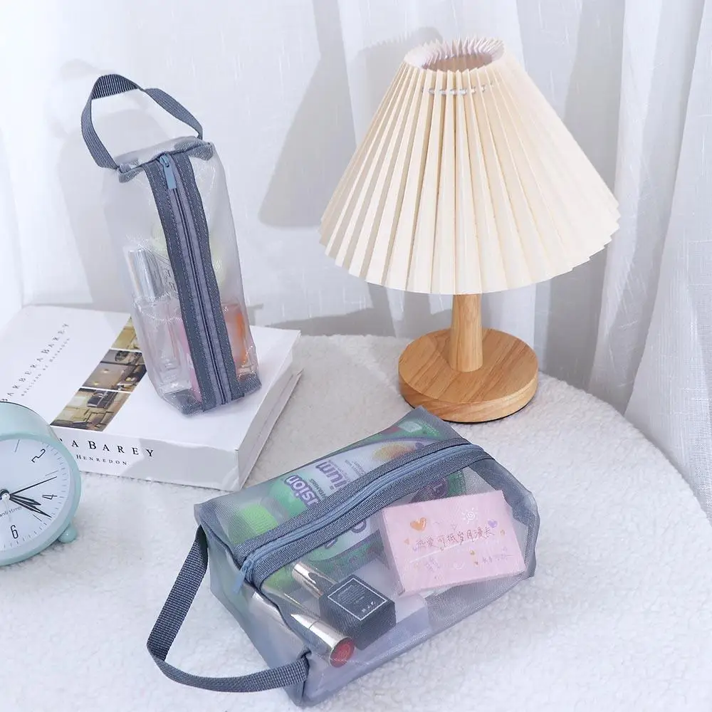 Bag Toiletry Bag Large Capacity Fashion Handbag Skin Care Storage Bag Women Cosmetic Bag Korean Storage Bag Zipper Makeup Bag