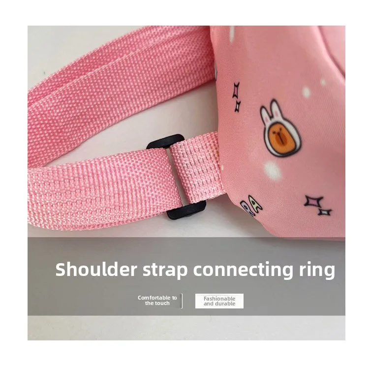 Cute Capybara Shoulder Bag Mini Storage Bag Cartoon Chest Bag Home Decoration Messenger Bag Coin Purse for Kids