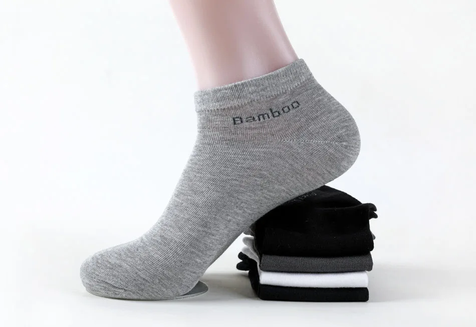 5Pairs/Lot Men's Bamboo Fiber Socks High Quality Business Casual Comfort Breathable Anti-bacterial Deodorant Men's Ankle Socks