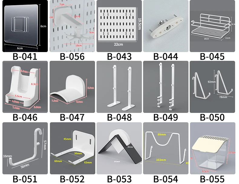 Multifunctional Desktop Standing Pegboard for Home/Office Storage. Freely Combinable Partition Shelf Set.