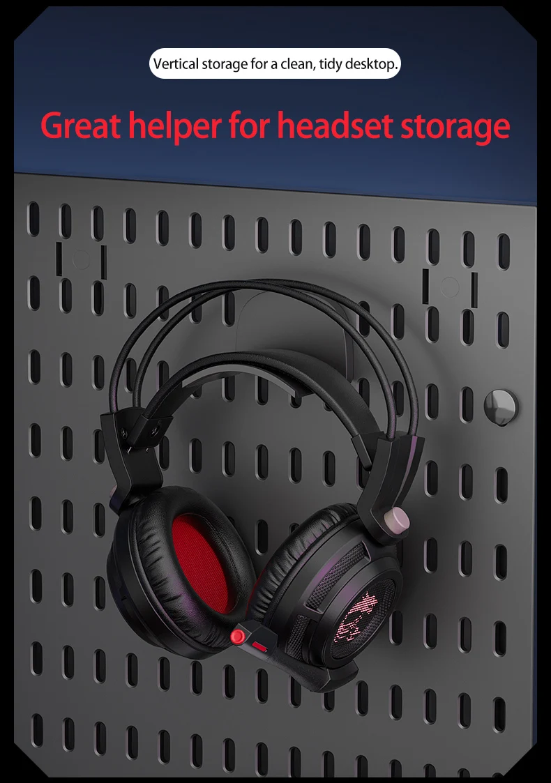 Multifunctional Desktop Standing Pegboard for Home/Office Storage. Freely Combinable Partition Shelf Set.