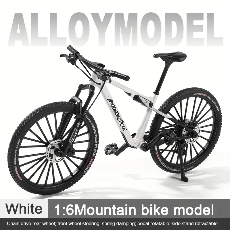 Vintage Metal Mountain Bike Model Desktop Mini Alloy Classic Bicycle Toy Die-Cast Finger Model Home Decoration