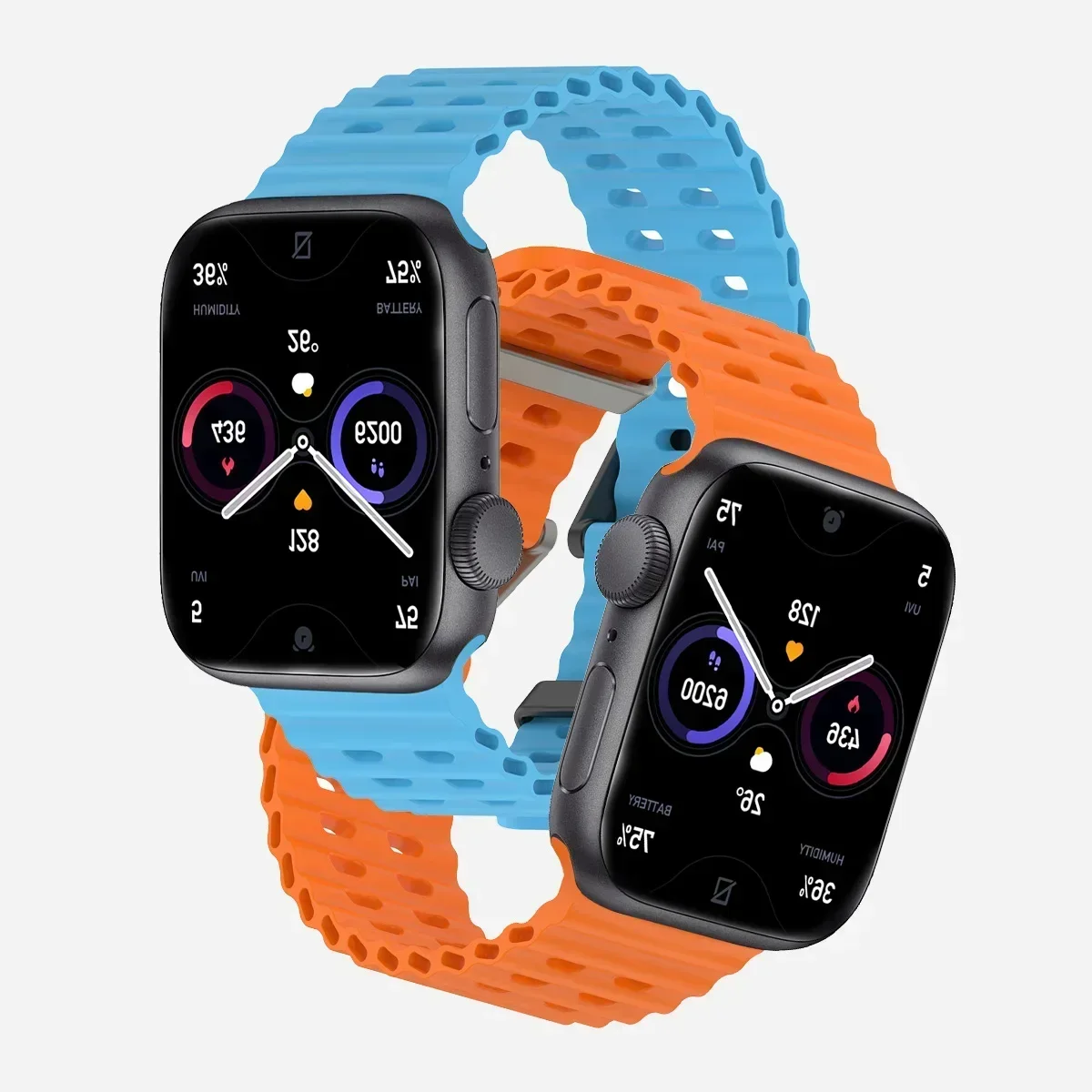 Strap for Apple Watch Ultra 2 49mm 45mm 44mm 42mm 38mm 41mm 40mm Silicone Ocean belt for iWatch series 10 9 8 7 se 5 4 3 Correa