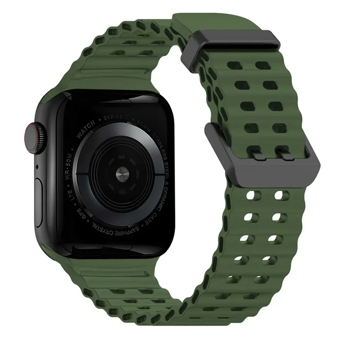 Strap for Apple Watch Ultra 2 49mm 45mm 44mm 42mm 38mm 41mm 40mm Silicone Ocean belt for iWatch series 10 9 8 7 se 5 4 3 Correa