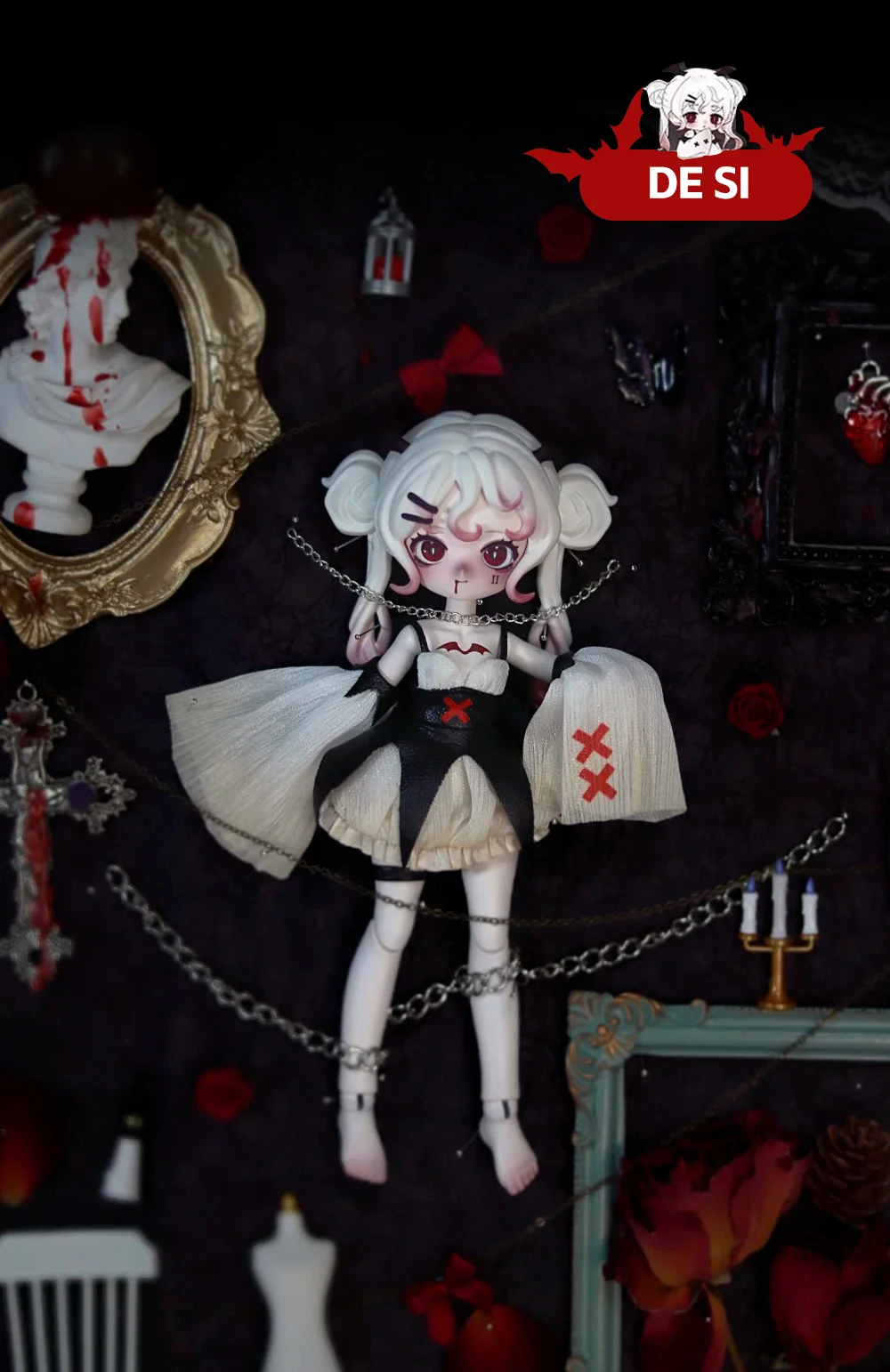 In Stock Nyssa Eerie Nightmare Series 1/12 Bjd Movable joint doll Blind Box Mystery Box Kawaii Action Anime Figure Toys Gift