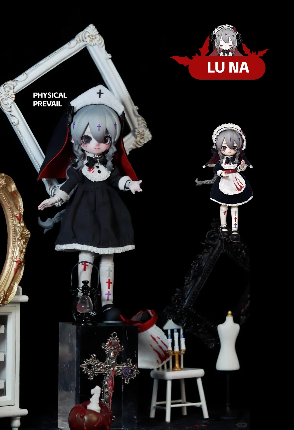 In Stock Nyssa Eerie Nightmare Series 1/12 Bjd Movable joint doll Blind Box Mystery Box Kawaii Action Anime Figure Toys Gift