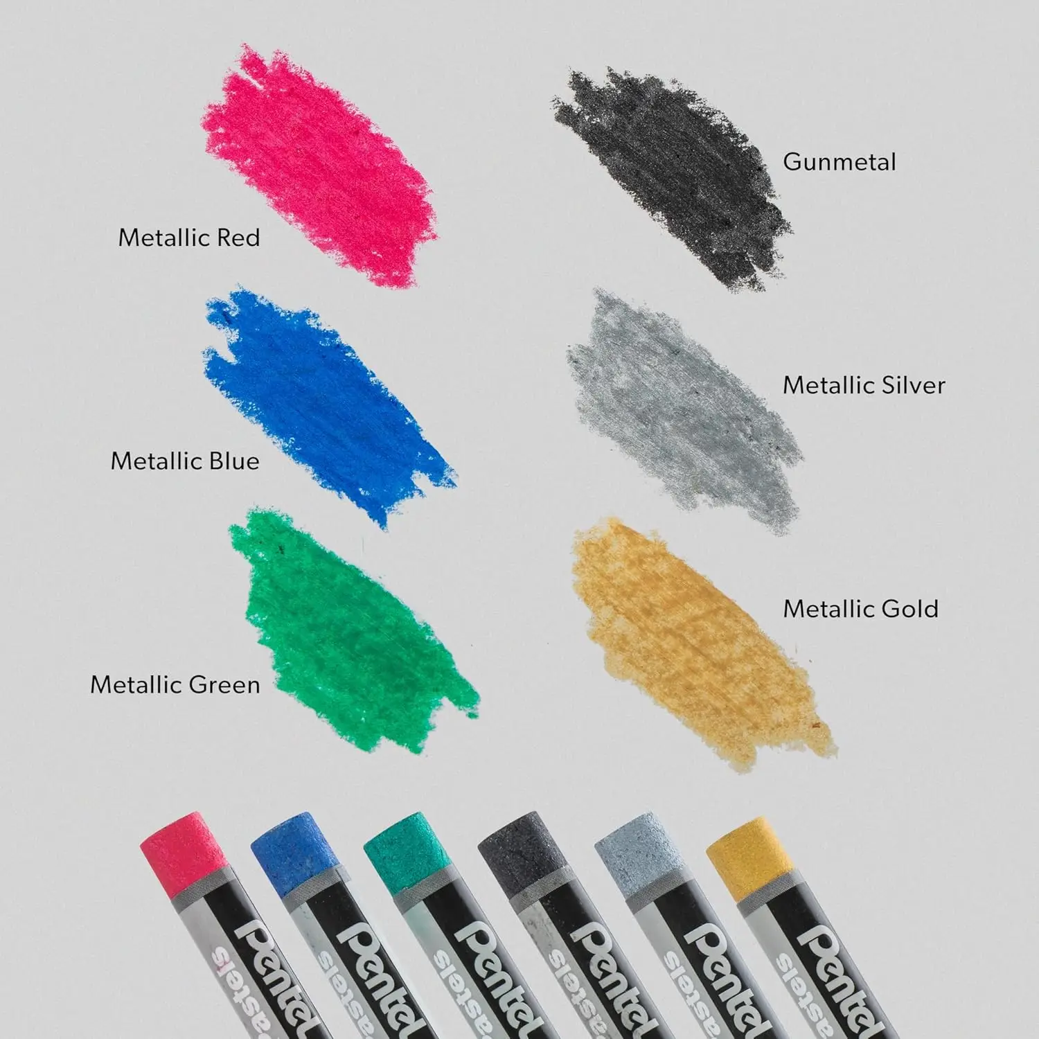 Pentel Arts Oil Pastel Set 6/12/25/50 Assorted Colors Brilliant Pastels Apply Smoothly and Blend Easily for Subtle Shades PHN