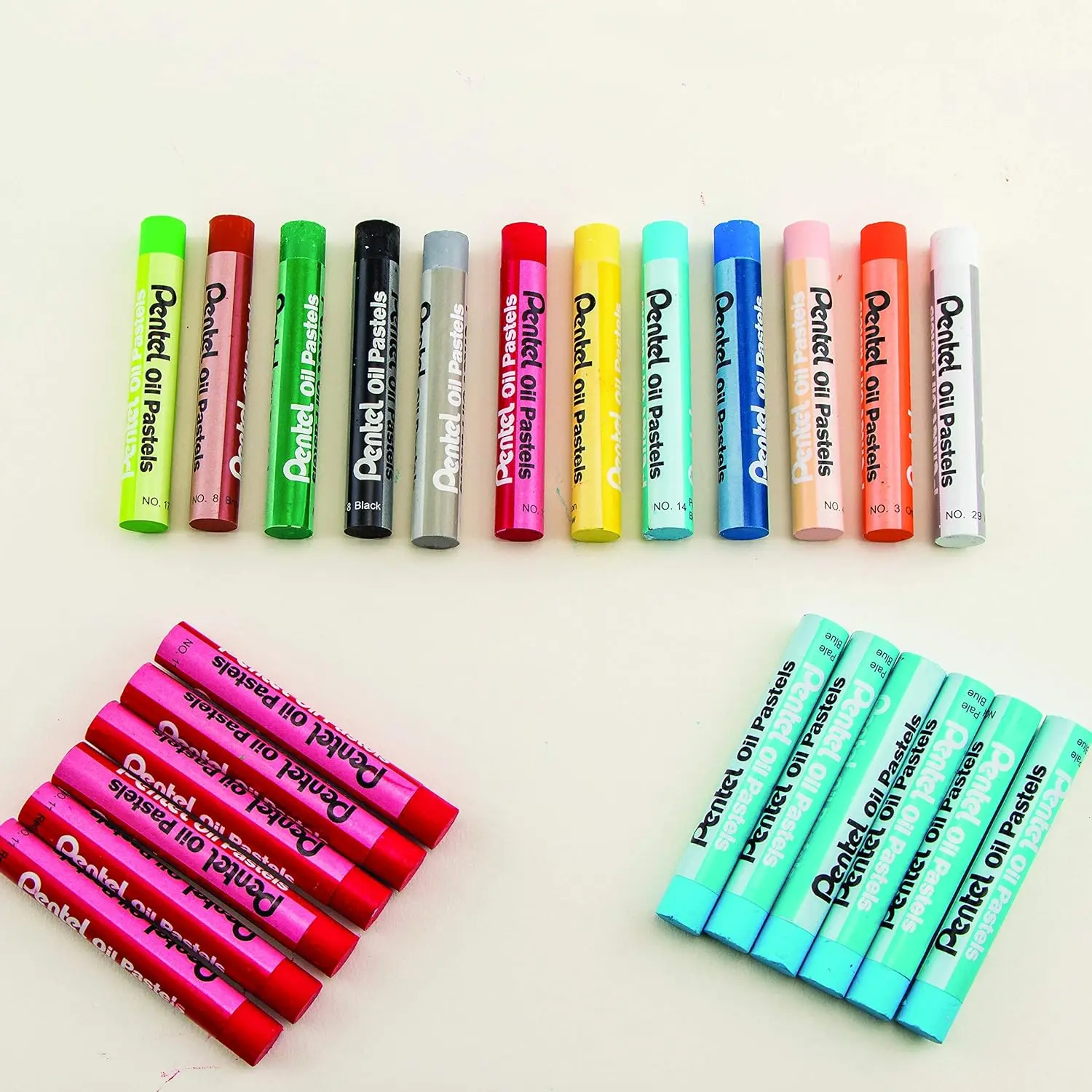 Pentel Arts Oil Pastel Set 6/12/25/50 Assorted Colors Brilliant Pastels Apply Smoothly and Blend Easily for Subtle Shades PHN