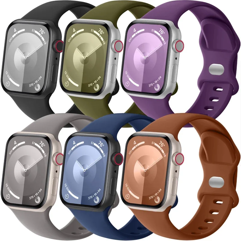 Glass+Case+band For Apple Watch bands 44mm 40mm 45mm 41-38mm 42mm Silicone sport bracelet iWatch series10 8 9 7 6 5 4 3 SE strap