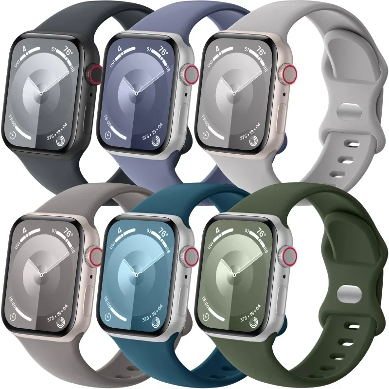 Glass+Case+band For Apple Watch bands 44mm 40mm 45mm 41-38mm 42mm Silicone sport bracelet iWatch series10 8 9 7 6 5 4 3 SE strap