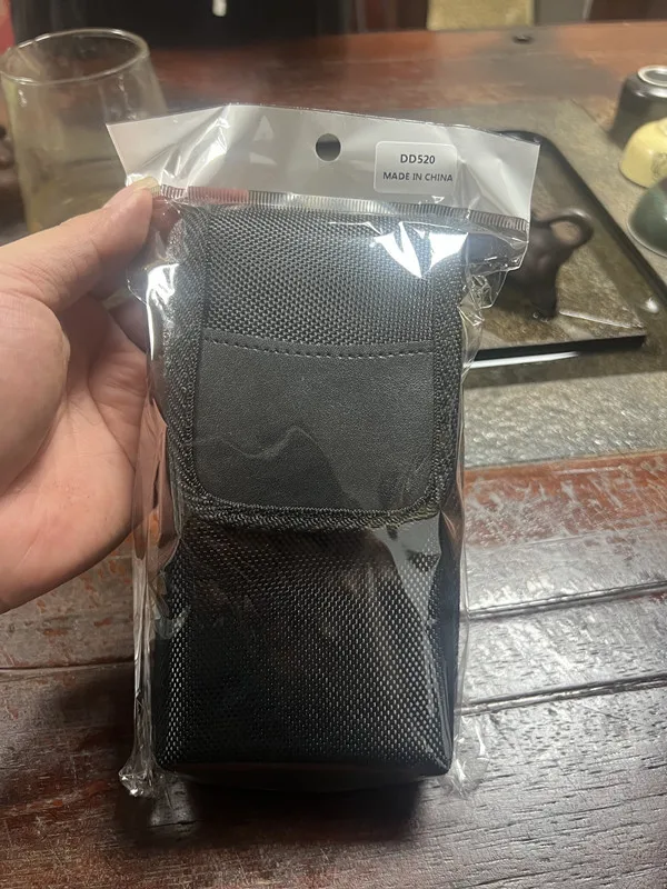 Men's Nylon Dual Pocket Cell Phone Belt Pouch Case - Durable, Outdoor Cell Phone Pouch Case