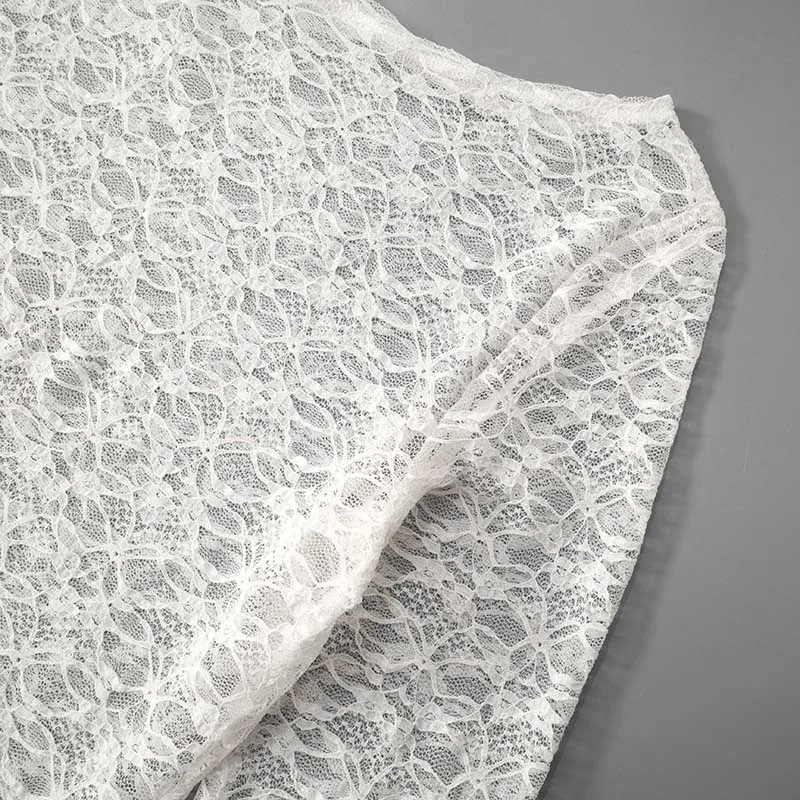 2025 Spring And Summer Women'S New Solid Color Lace Slant Hem Sexy Long Sleeve T-Shirt Top Fashion Spice Girl Lace Tops