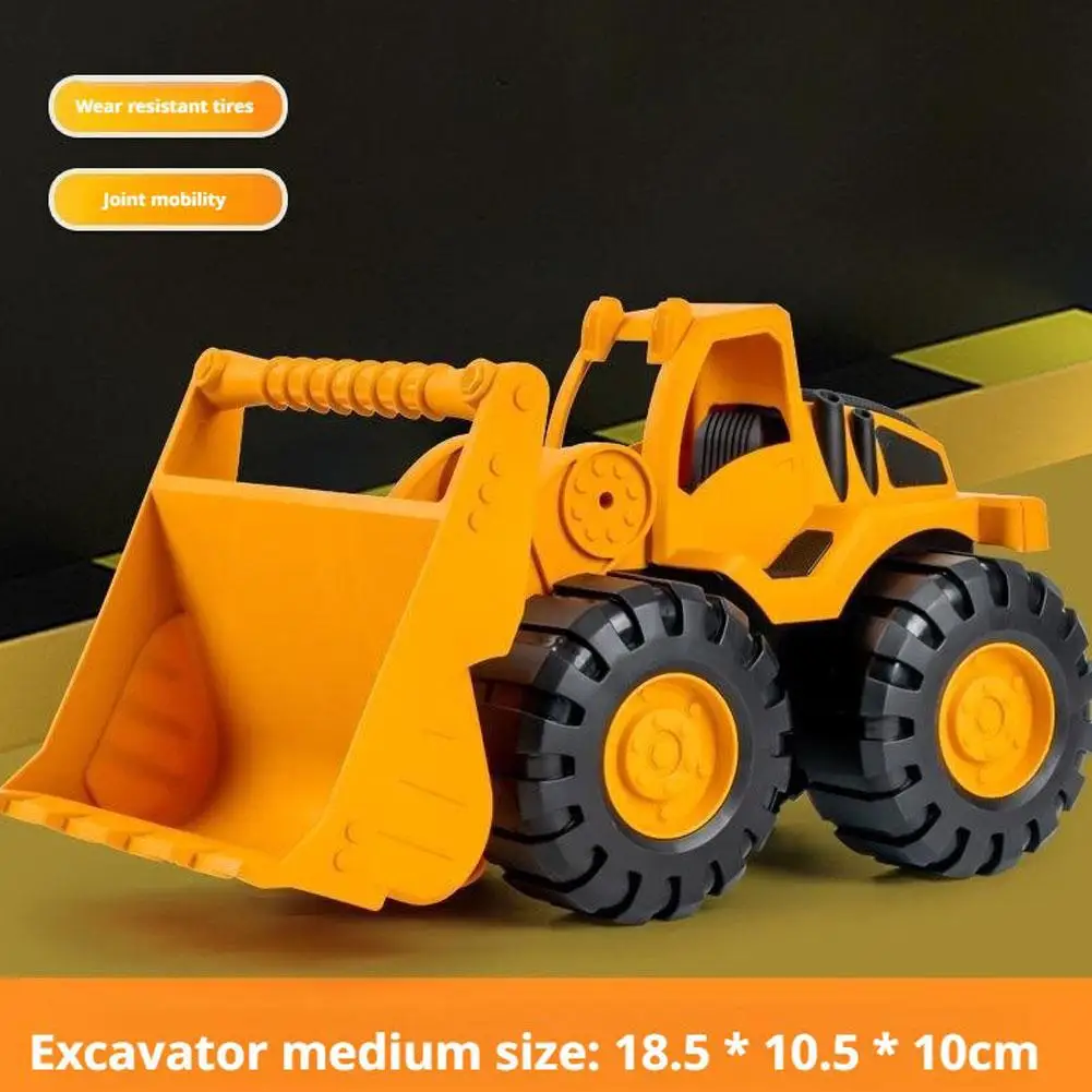 Inertial Driving Construction Truck Toy Beach Digger Bulldozer Tipper Early Education Construction Vehicles Toys Kids Toys