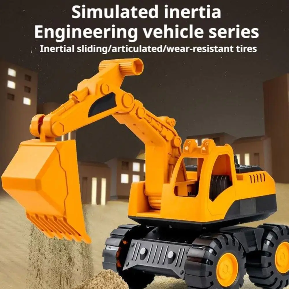 Inertial Driving Construction Truck Toy Beach Digger Bulldozer Tipper Early Education Construction Vehicles Toys Kids Toys
