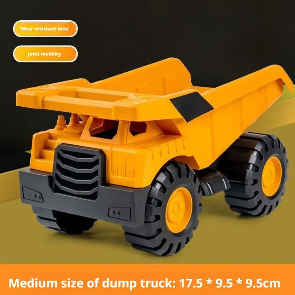 Inertial Driving Construction Truck Toy Beach Digger Bulldozer Tipper Early Education Construction Vehicles Toys Kids Toys