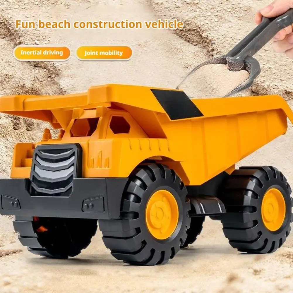 Inertial Driving Construction Truck Toy Beach Digger Bulldozer Tipper Early Education Construction Vehicles Toys Kids Toys