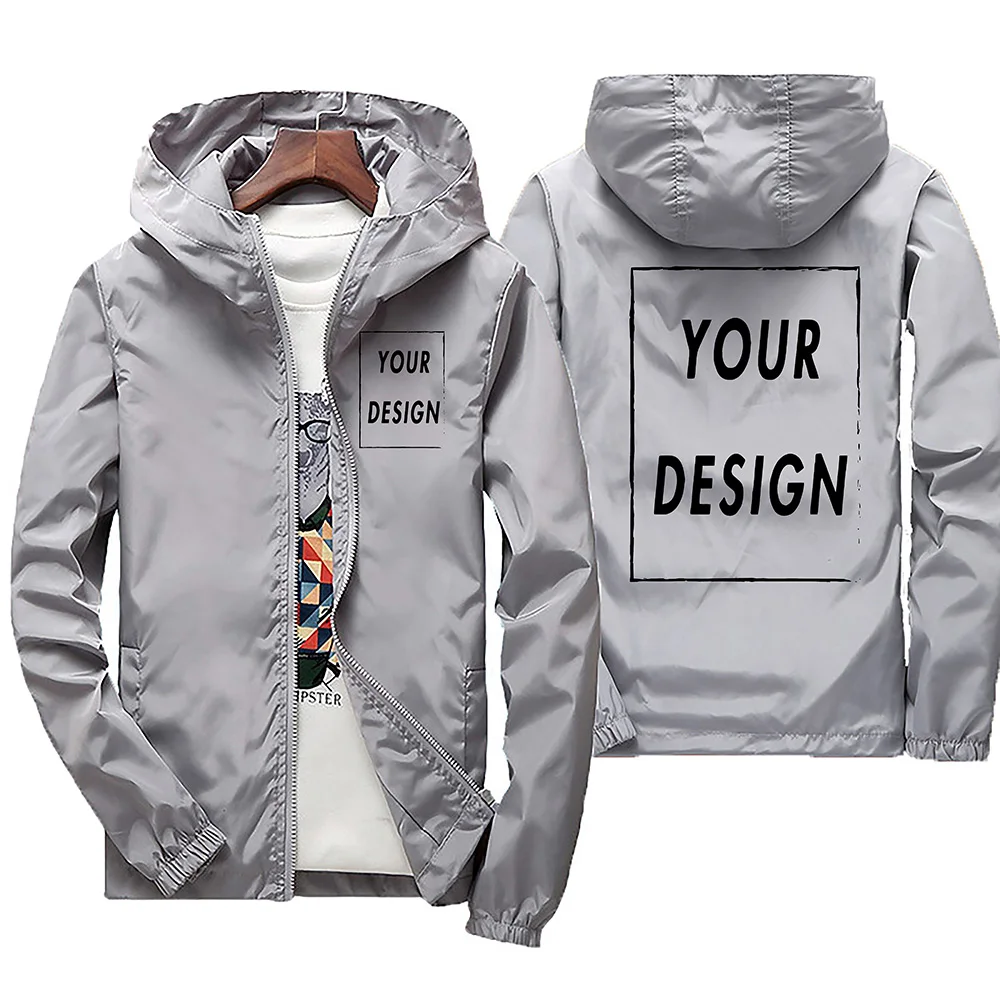 2025 Spring And Autumn Men windbreaker hooded fallow jacket Travel Camp Out Mountain Climbing zipper Men windbreaker jacket