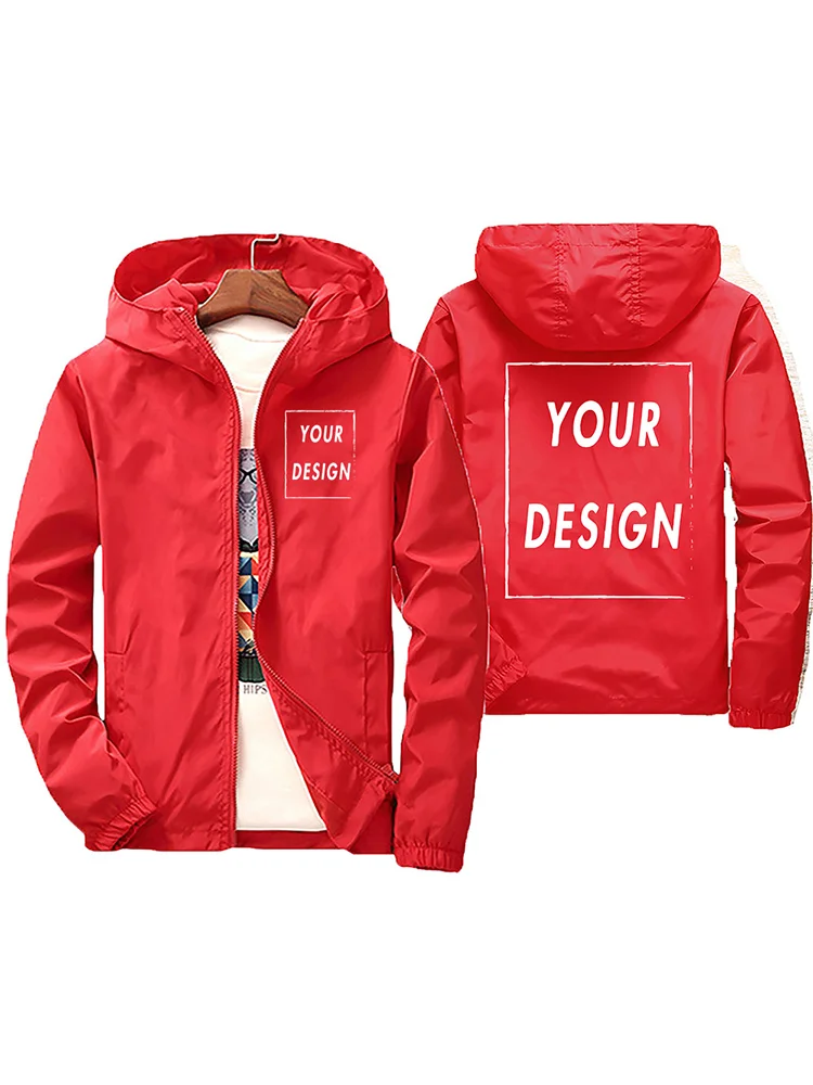 2025 Spring And Autumn Men windbreaker hooded fallow jacket Travel Camp Out Mountain Climbing zipper Men windbreaker jacket