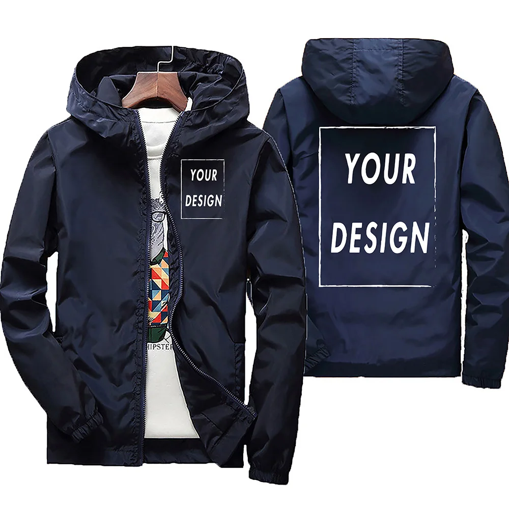 2025 Spring And Autumn Men windbreaker hooded fallow jacket Travel Camp Out Mountain Climbing zipper Men windbreaker jacket