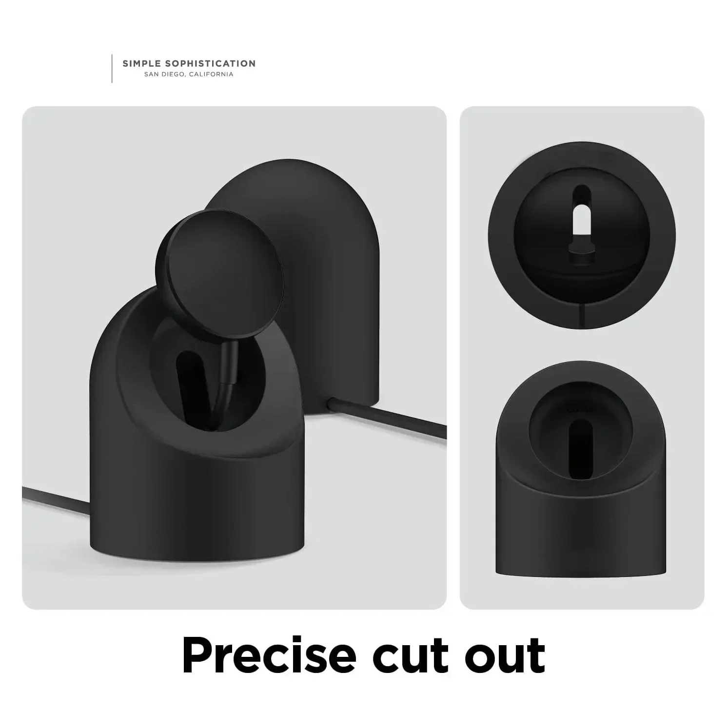 Compatible with Samsung Galaxy Watch 7 6 5 Charger Stand 40 44 46mm Galaxy Watch 5Pro Charger Silicone Stand Charging Base