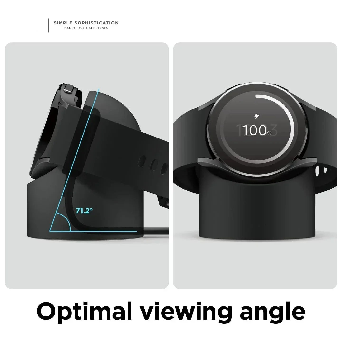 Compatible with Samsung Galaxy Watch 7 6 5 Charger Stand 40 44 46mm Galaxy Watch 5Pro Charger Silicone Stand Charging Base