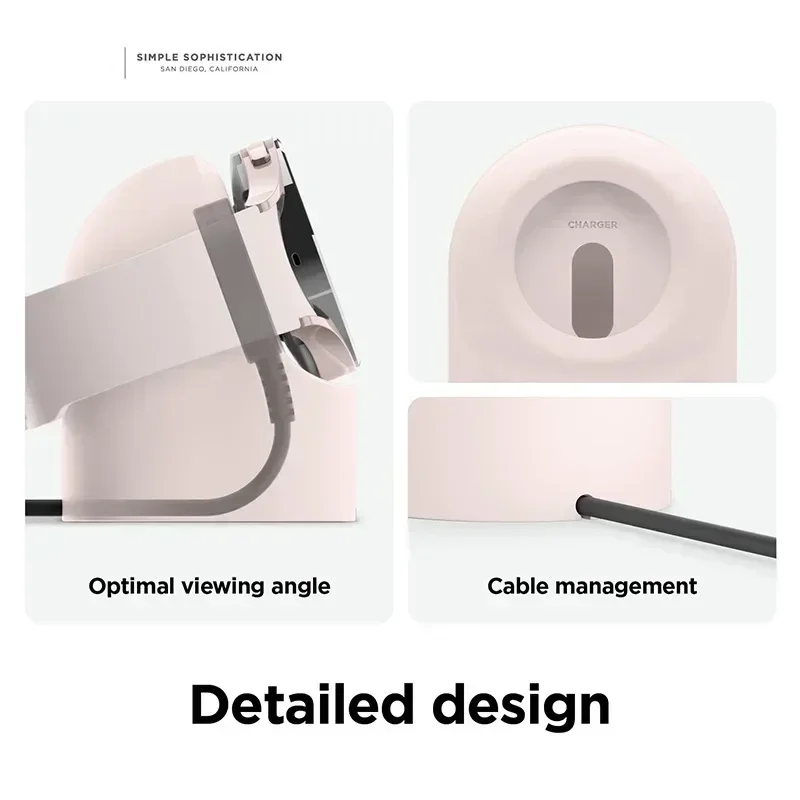 Compatible with Samsung Galaxy Watch 7 6 5 Charger Stand 40 44 46mm Galaxy Watch 5Pro Charger Silicone Stand Charging Base