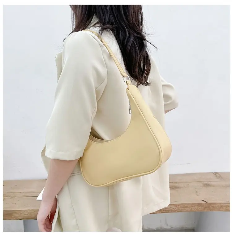 Fashionable Shoulder Underarm Bag Light Small Solid Color Satchel Stylish Women Tote Bag, Suitable for Daily Work Outdoor Party