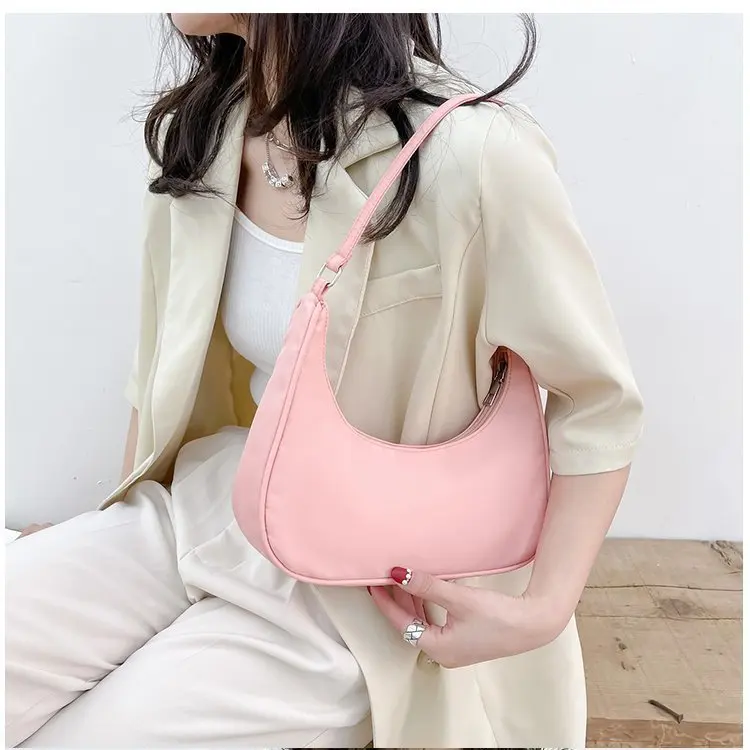 Fashionable Shoulder Underarm Bag Light Small Solid Color Satchel Stylish Women Tote Bag, Suitable for Daily Work Outdoor Party