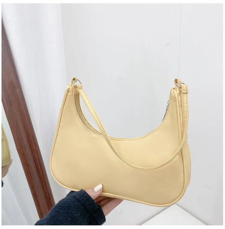 Fashionable Shoulder Underarm Bag Light Small Solid Color Satchel Stylish Women Tote Bag, Suitable for Daily Work Outdoor Party