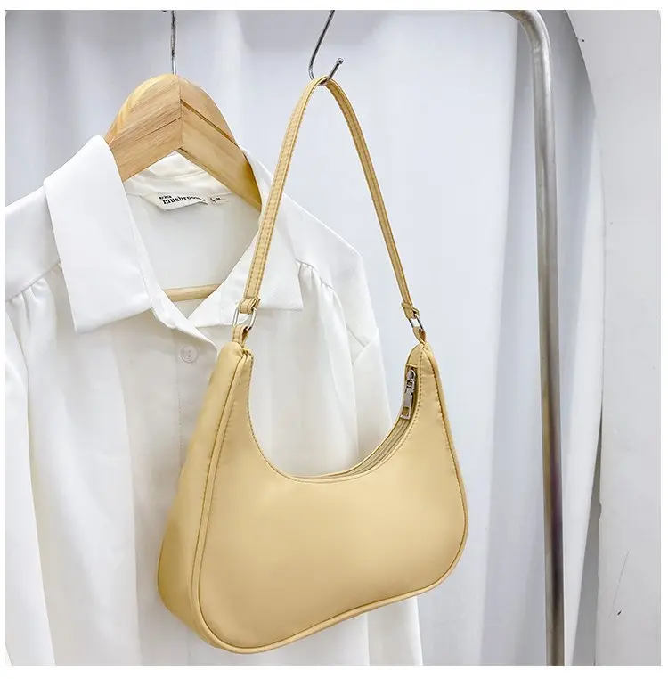 Fashionable Shoulder Underarm Bag Light Small Solid Color Satchel Stylish Women Tote Bag, Suitable for Daily Work Outdoor Party