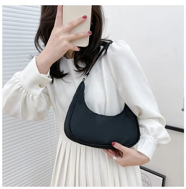 Fashionable Shoulder Underarm Bag Light Small Solid Color Satchel Stylish Women Tote Bag, Suitable for Daily Work Outdoor Party
