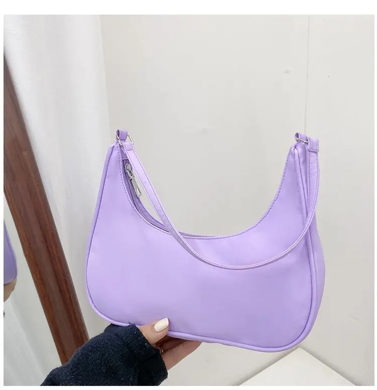 Fashionable Shoulder Underarm Bag Light Small Solid Color Satchel Stylish Women Tote Bag, Suitable for Daily Work Outdoor Party