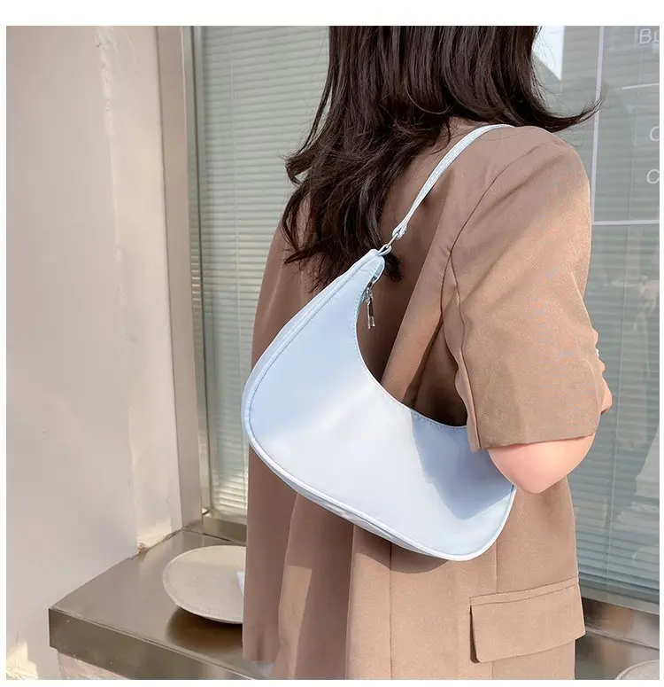 Fashionable Shoulder Underarm Bag Light Small Solid Color Satchel Stylish Women Tote Bag, Suitable for Daily Work Outdoor Party