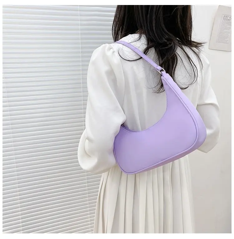 Fashionable Shoulder Underarm Bag Light Small Solid Color Satchel Stylish Women Tote Bag, Suitable for Daily Work Outdoor Party