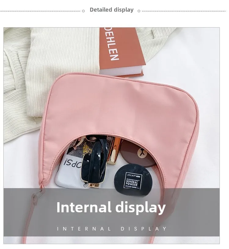 Fashionable Shoulder Underarm Bag Light Small Solid Color Satchel Stylish Women Tote Bag, Suitable for Daily Work Outdoor Party